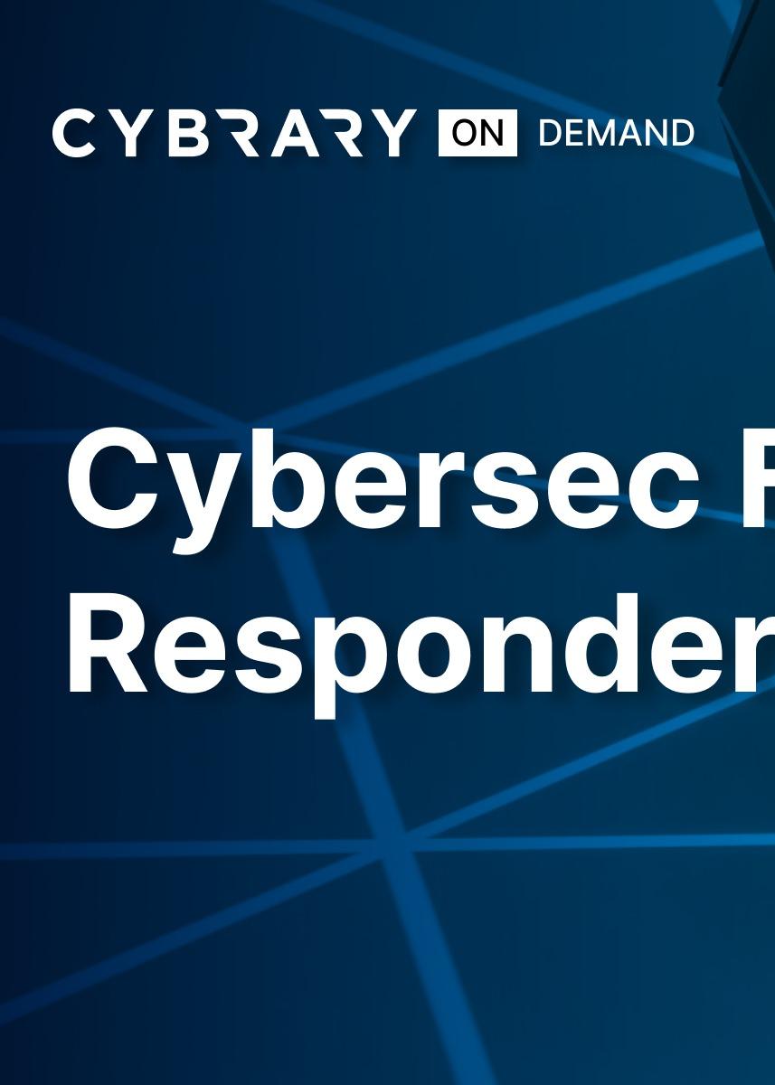 CyberSec First Responder cover image