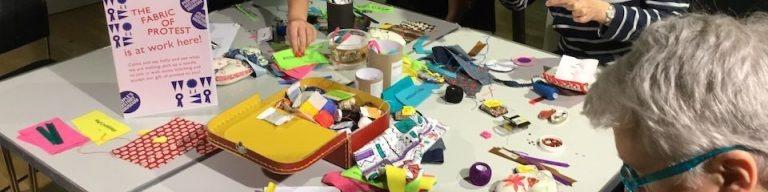 Fabric on table 